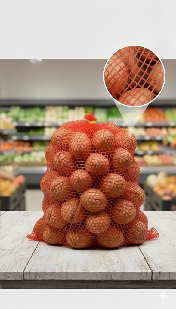 60*90 KIRMIZI FİLE ÇUVAL (60 KG'LIK) 100 'LÜ PAKET