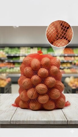 60*90 KIRMIZI FİLE ÇUVAL (60 KG'LIK) 100 'LÜ PAKET